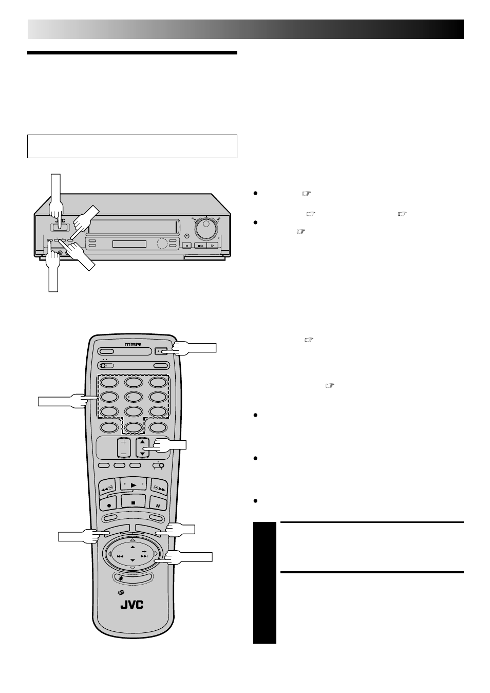 Vcr plus+ setup, Turn on the vcr, Access main menu screen | Initial settings (cont.) | JVC HR-DD840U User Manual | Page 18 / 72