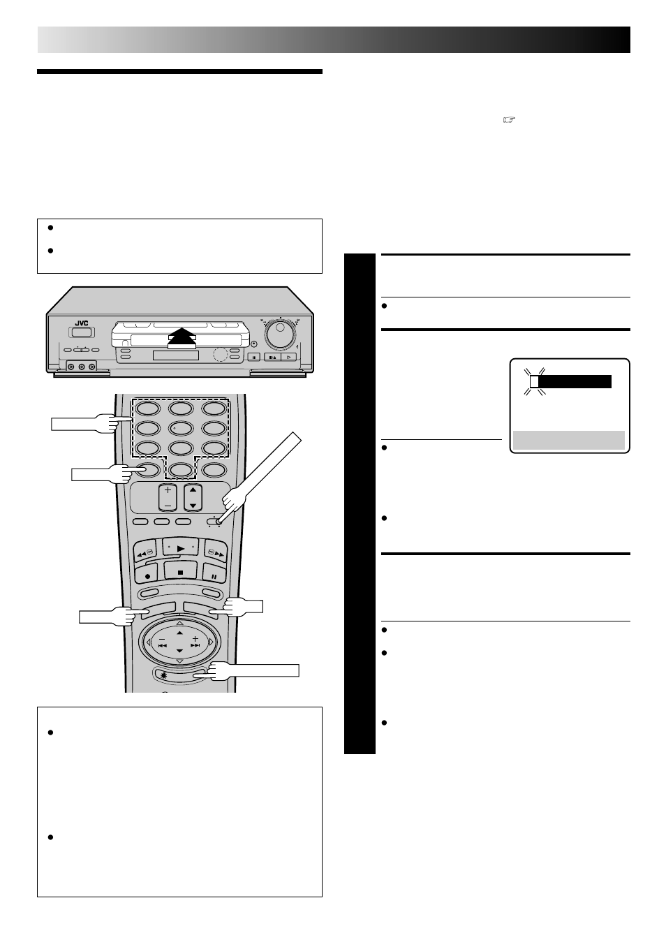 Vcr plus+ timer programming, Load a cassette, Access vcr plus+ screen | Enter pluscode number, Timer recording | JVC HR-DD840U User Manual | Page 42 / 72