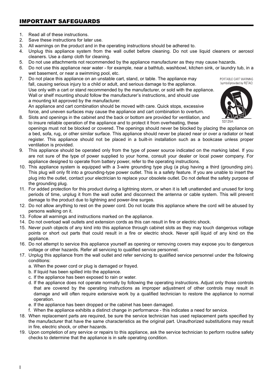 Important safeguards | JVC VR-D0U User Manual | Page 2 / 36