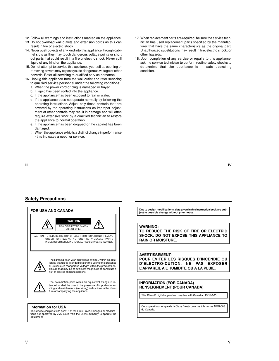 Safety precautions | JVC TK-WD310 User Manual | Page 2 / 12