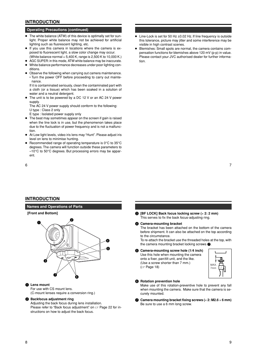 Introduction | JVC TK-WD310 User Manual | Page 4 / 12
