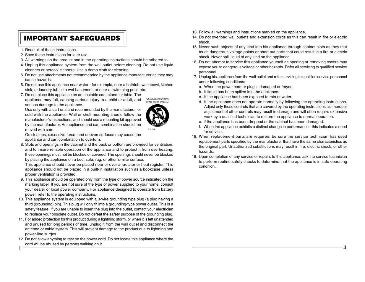 Important safeguards | JVC KY-F1030 User Manual | Page 2 / 26