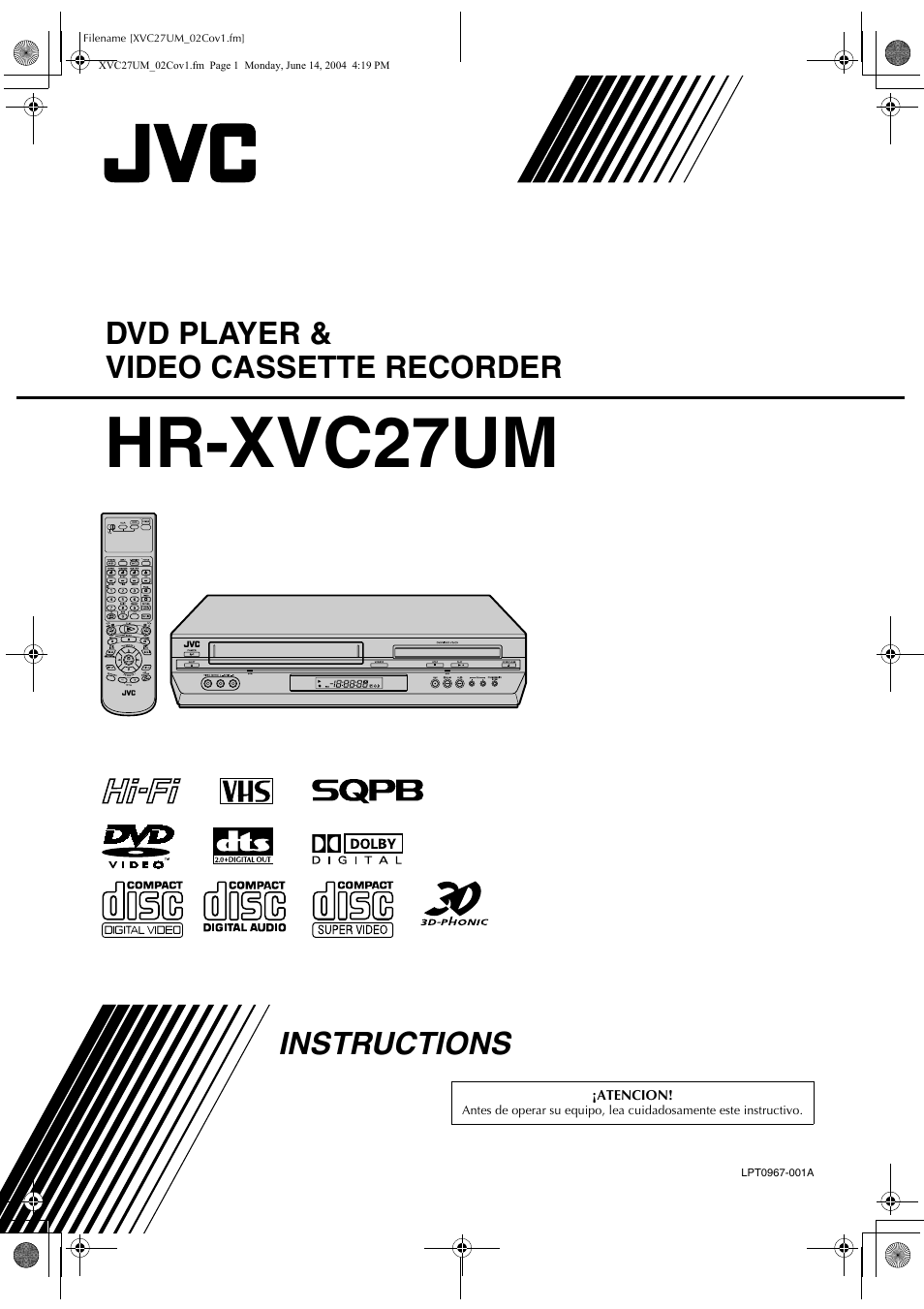 JVC HR-XVC27UM User Manual | 88 pages