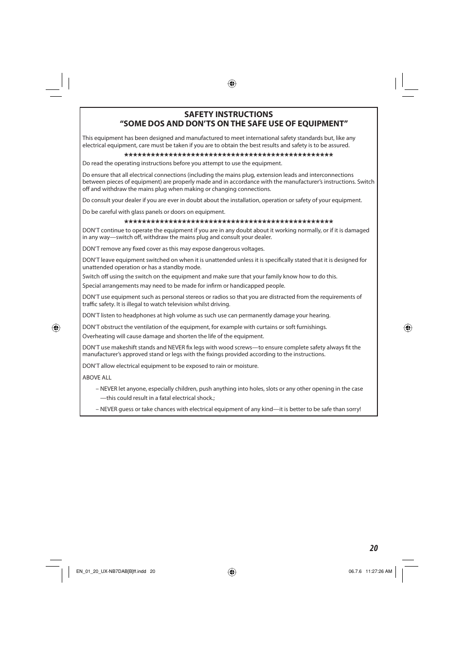 JVC SP-UXNB7DAB User Manual | Page 23 / 24