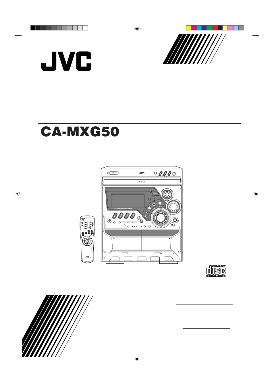 JVC CA-MXG50 User Manual | 34 pages