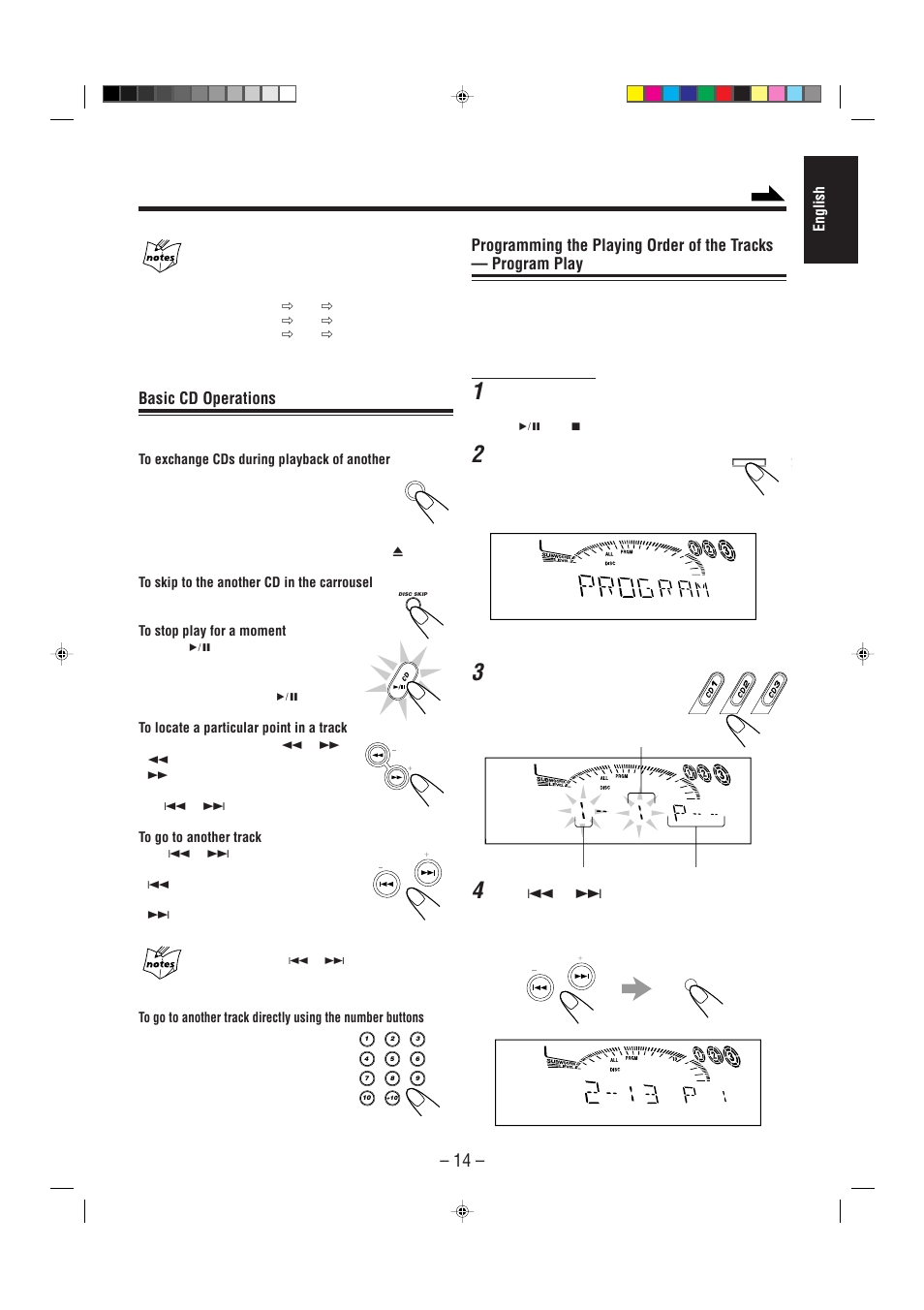 Basic cd operations | JVC CA-MXG50 User Manual | Page 19 / 34