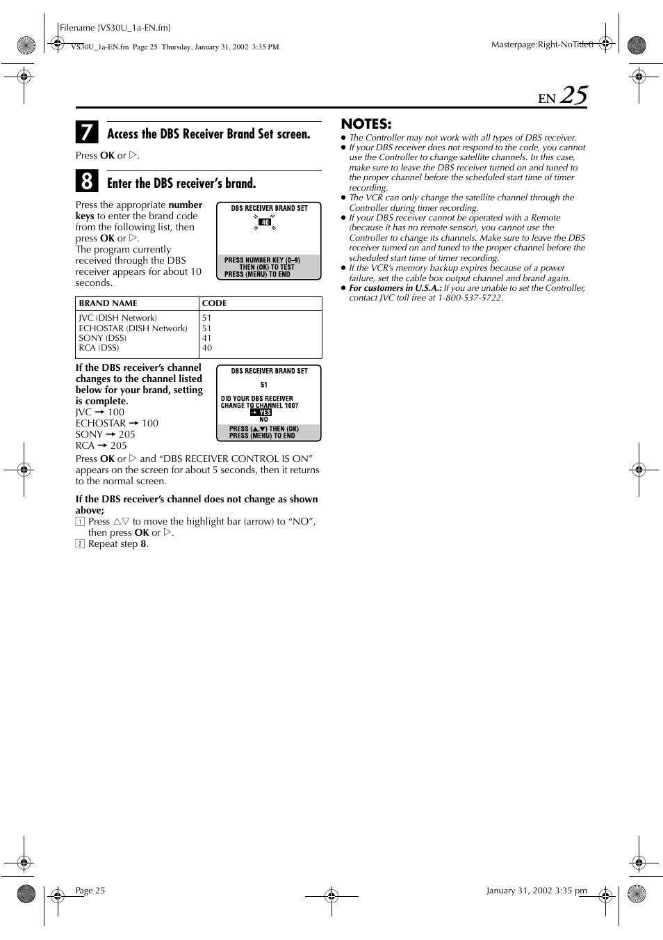 JVC SR-VS30U User Manual | Page 25 / 84