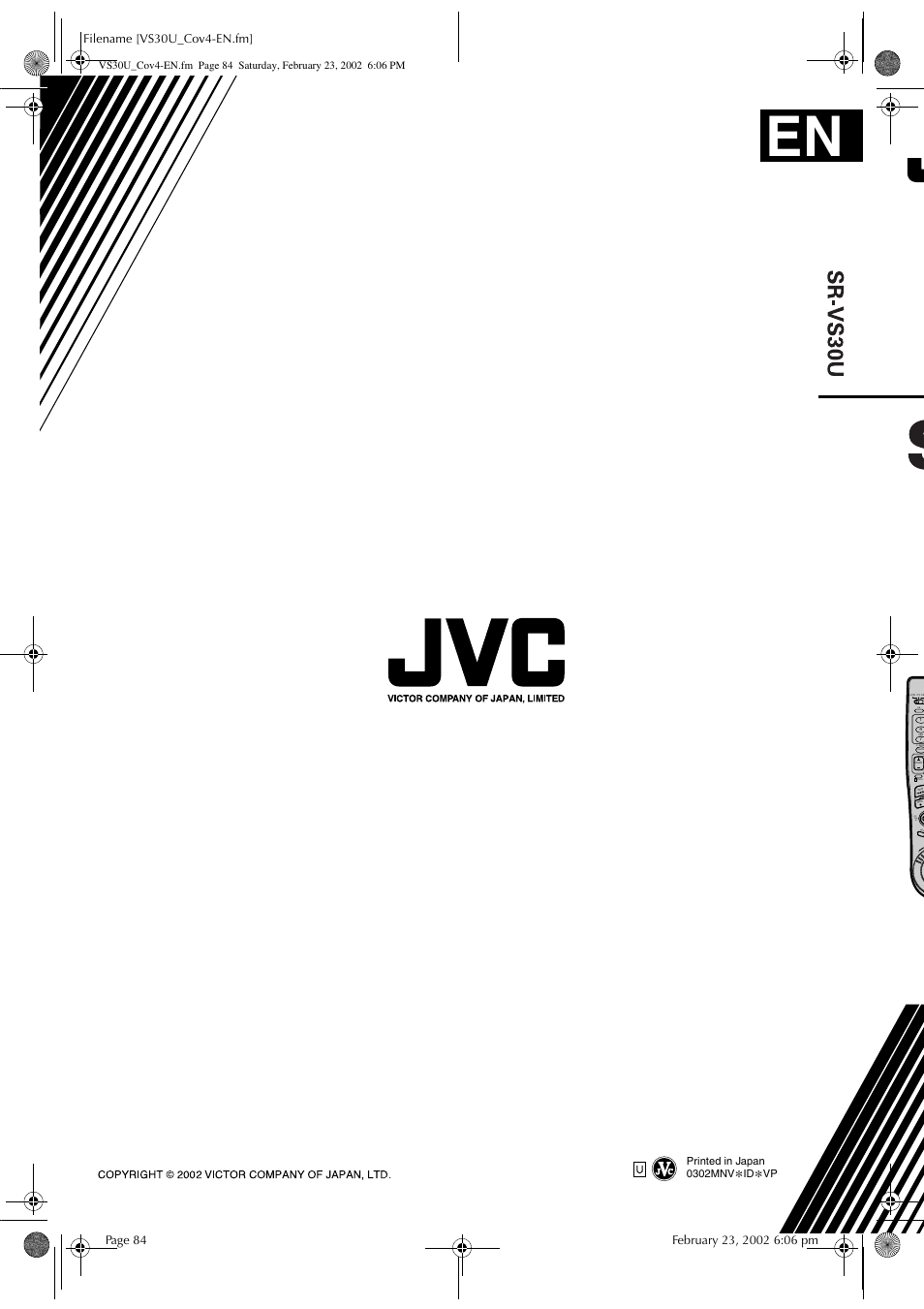 Prog | JVC SR-VS30U User Manual | Page 84 / 84