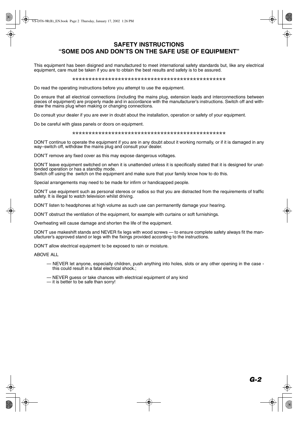 JVC VS-DT6R EN User Manual | Page 3 / 32