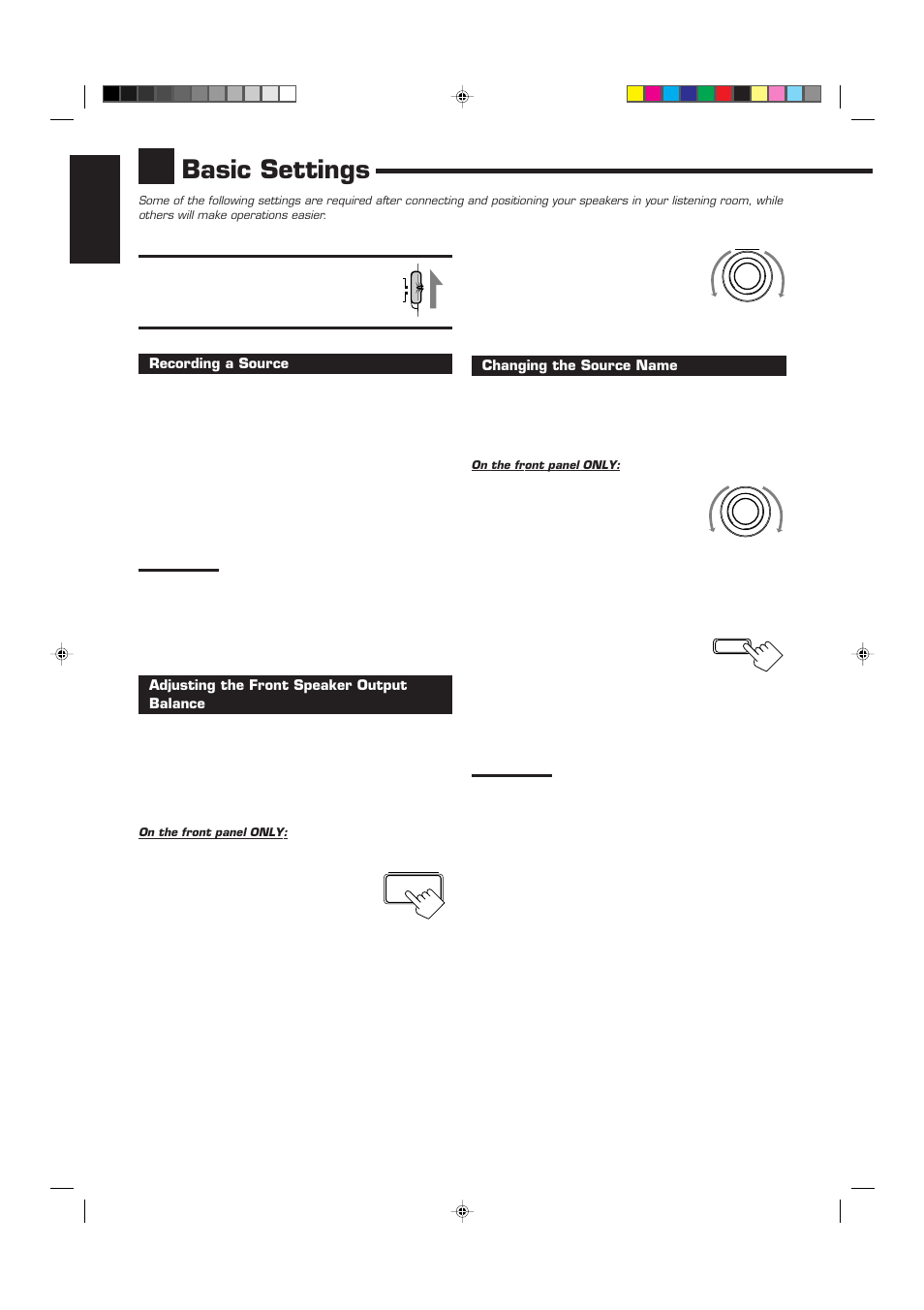Basic settings, English | JVC RX-7001PGD User Manual | Page 16 / 58