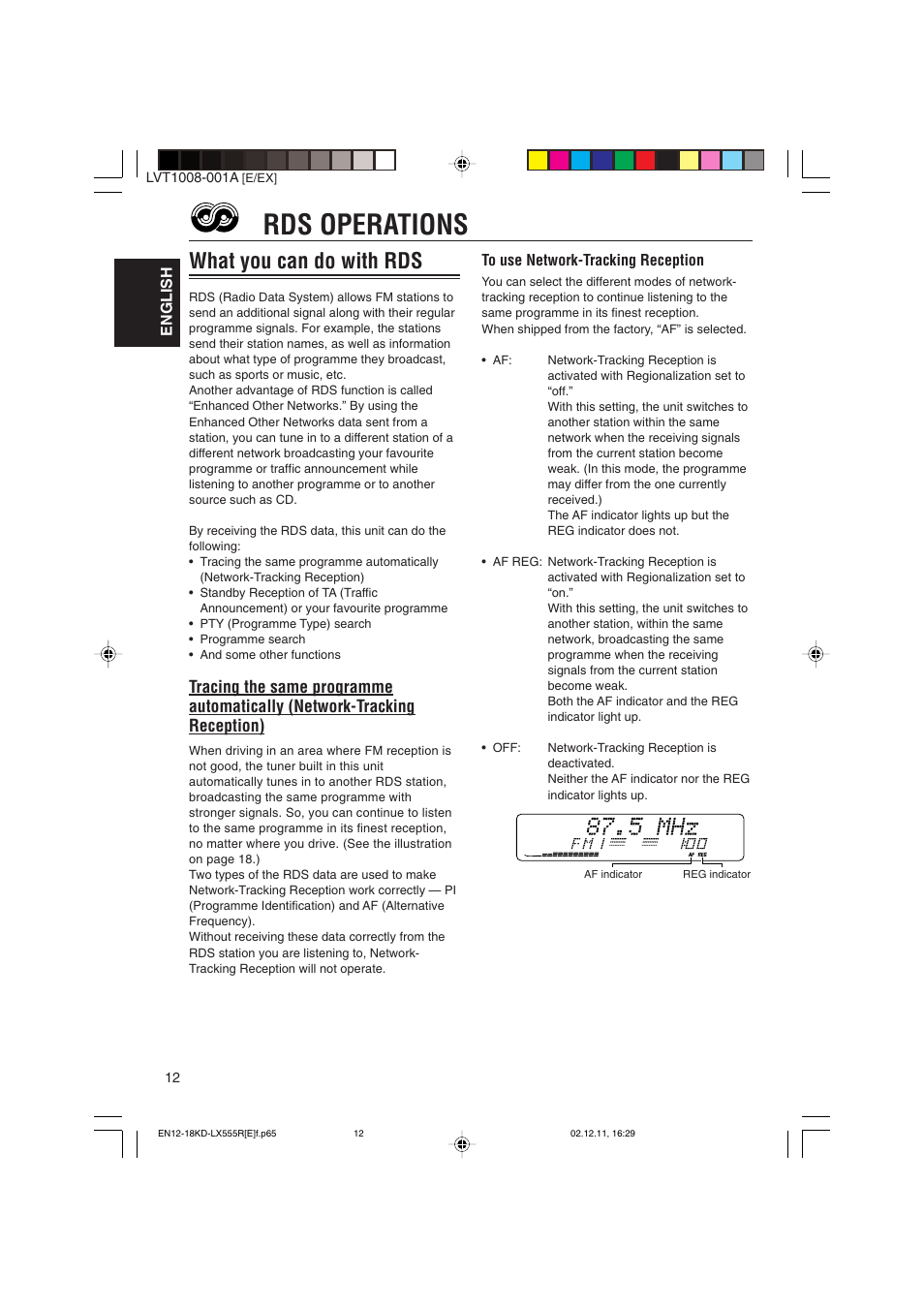 Rds operations, What you can do with rds | JVC KD-LX555R User Manual | Page 12 / 58
