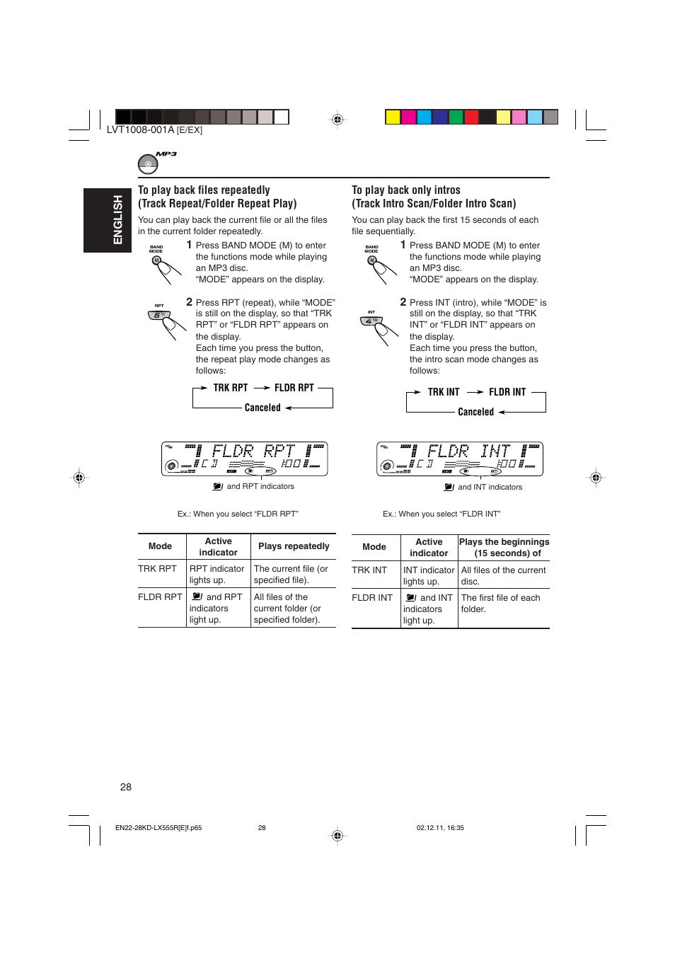 English | JVC KD-LX555R User Manual | Page 28 / 58