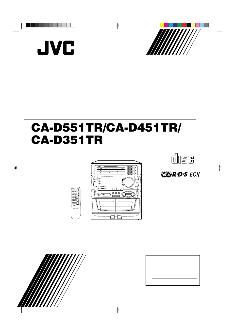 JVC CA-D551TR User Manual | 37 pages