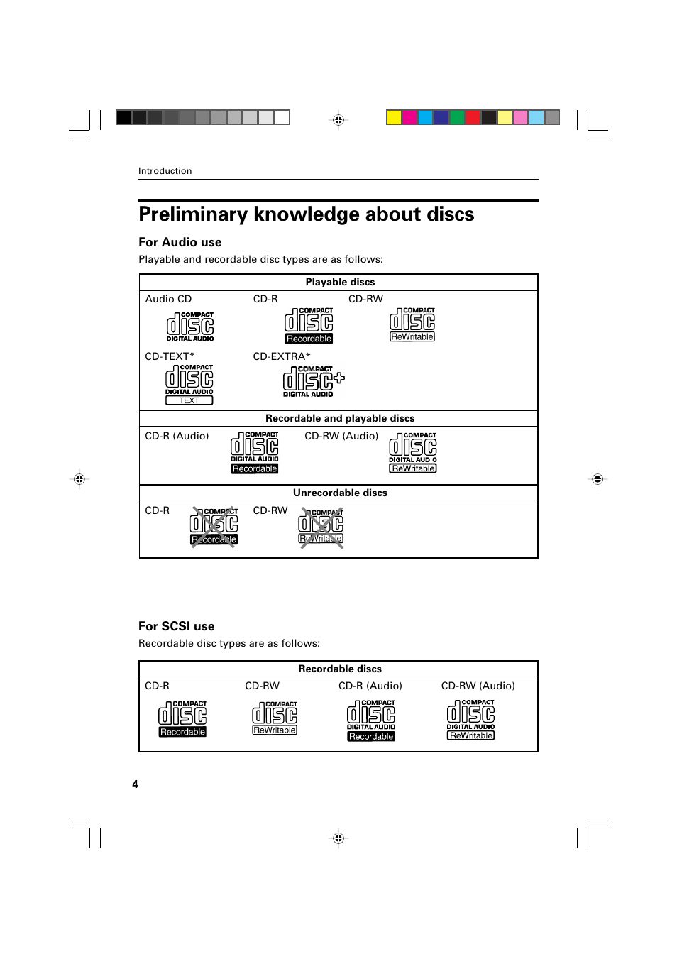 Preliminary knowledge about discs | JVC XR-D400SL User Manual | Page 8 / 36