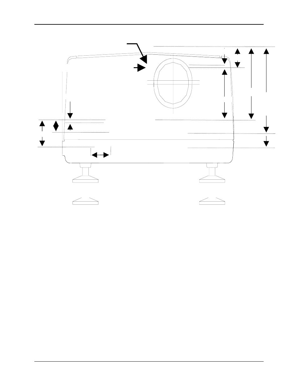 Lens throw distance and screen width, Lens throw distance and screen width -6, Projector orientation | JVC CB100 User Manual | Page 20 / 128