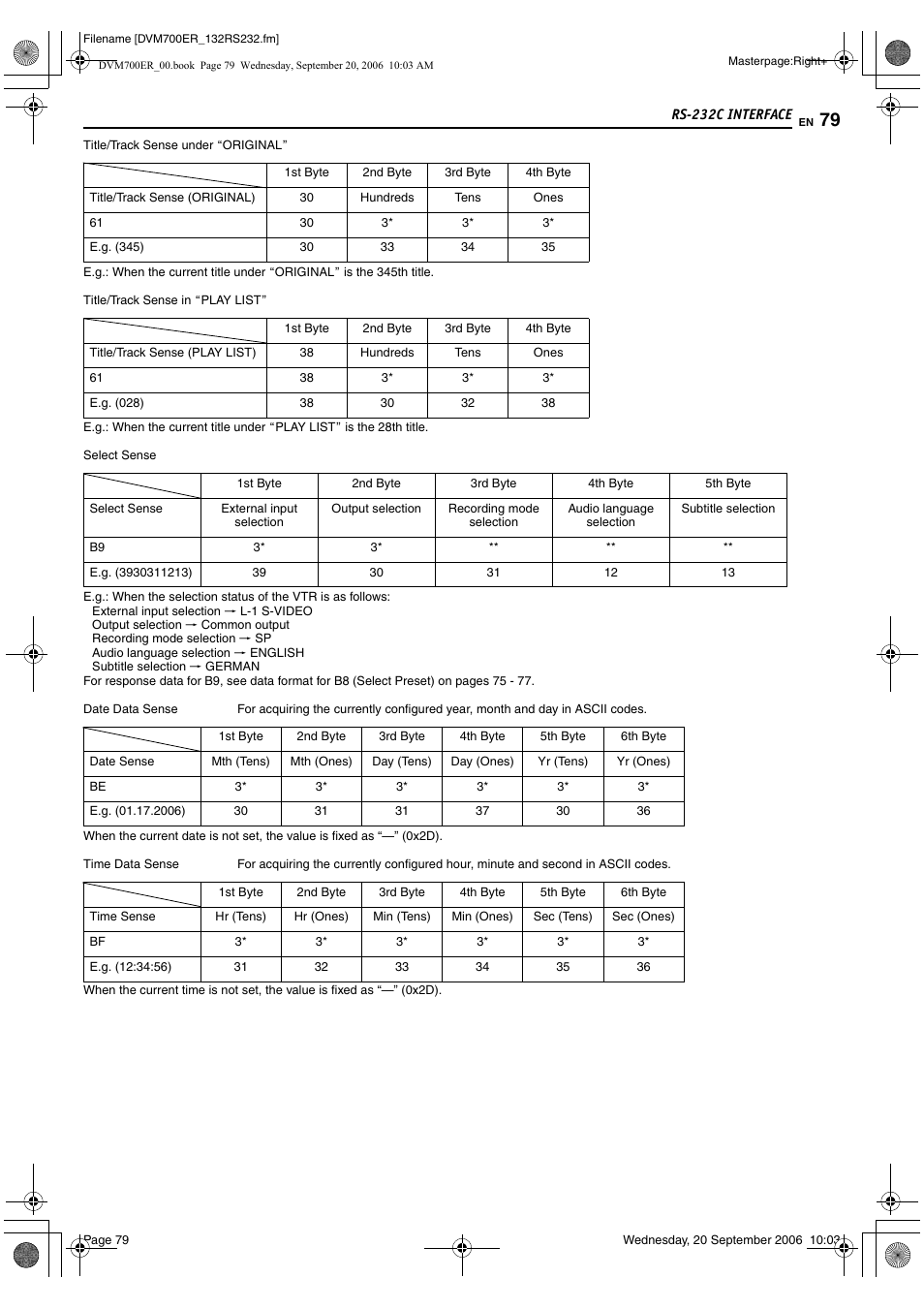 JVC SR-DVM700ER User Manual | Page 79 / 84