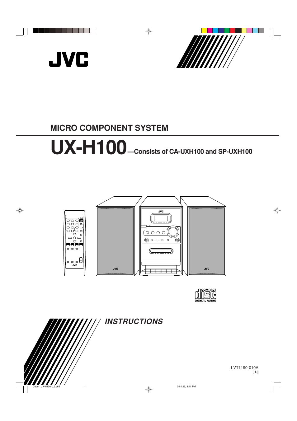 JVC CA-UXH100 User Manual | 80 pages