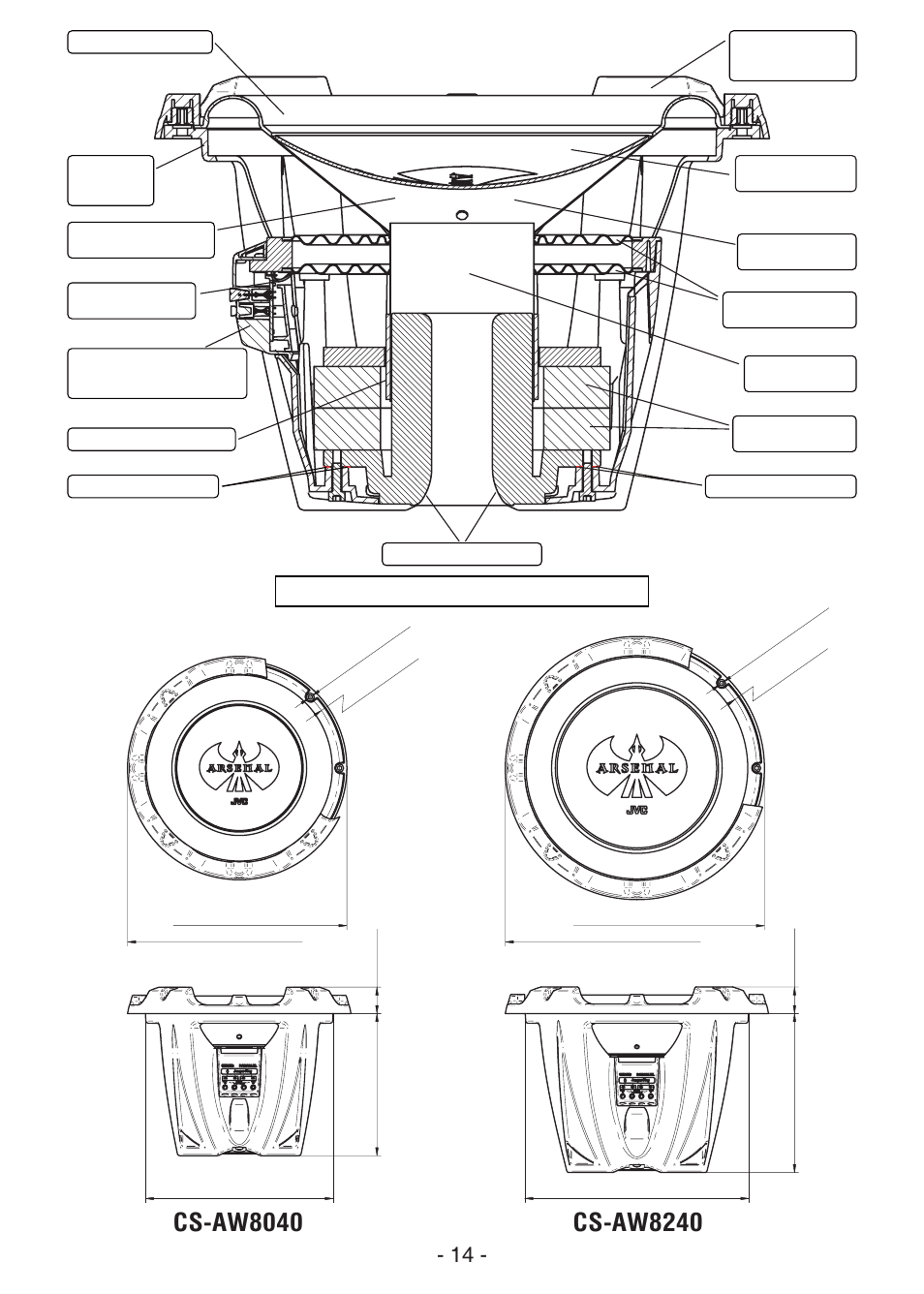 T3 chassis (thermal transfer technology) | JVC ARSENAL CS-AW8240 User Manual | Page 14 / 16