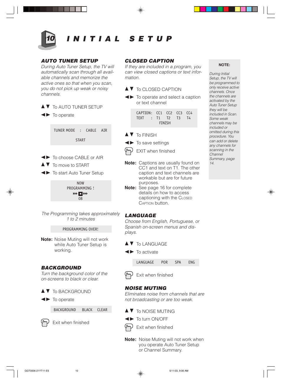 JVC AV-14FT11 User Manual | Page 10 / 20