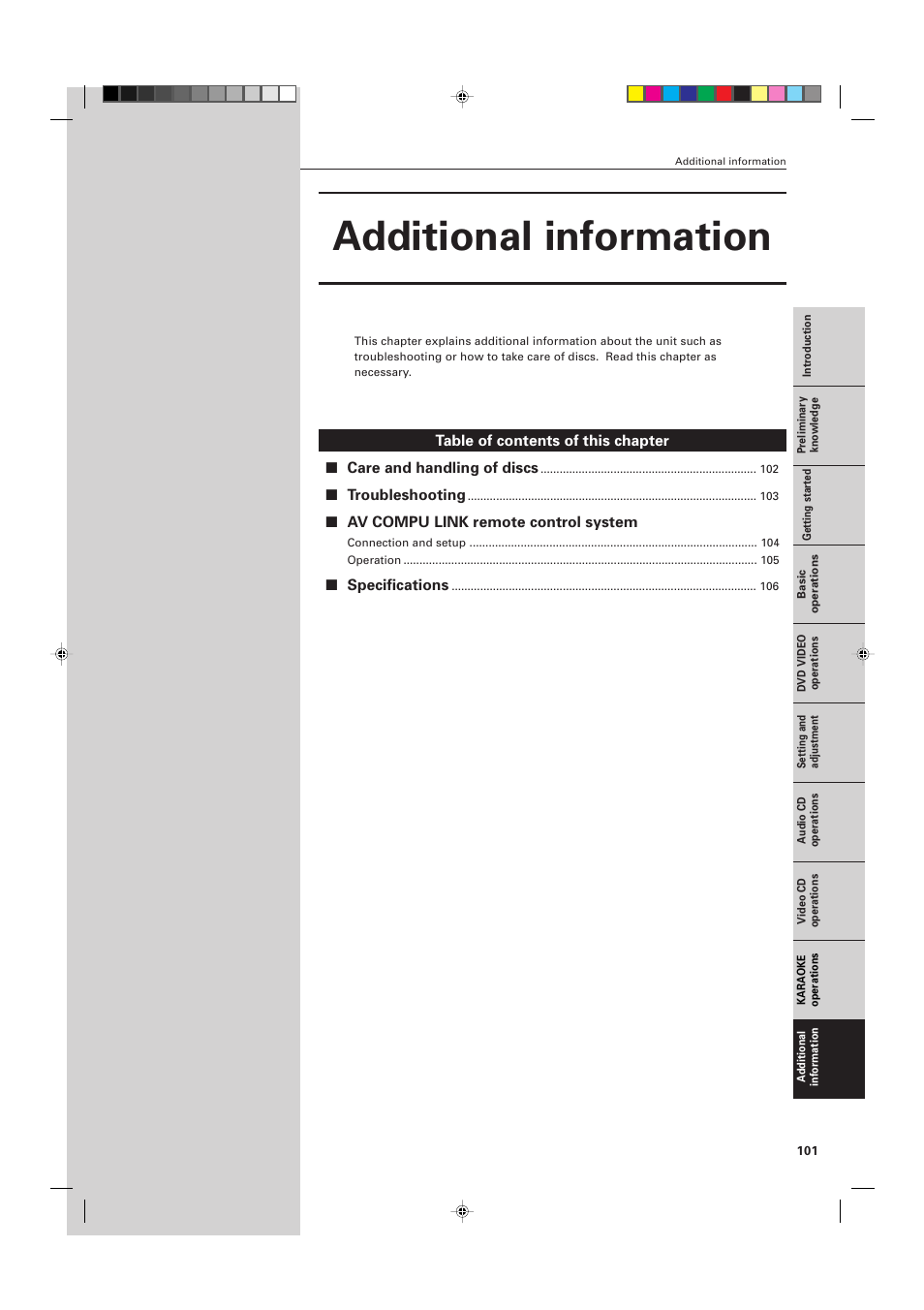 Additional information | JVC XV-D705GD User Manual | Page 103 / 113