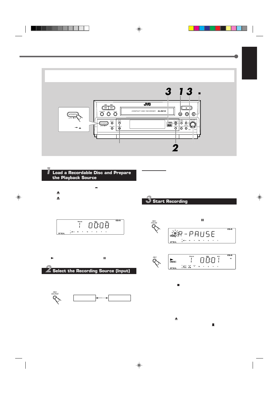 English | JVC XL-R910SL User Manual | Page 15 / 22