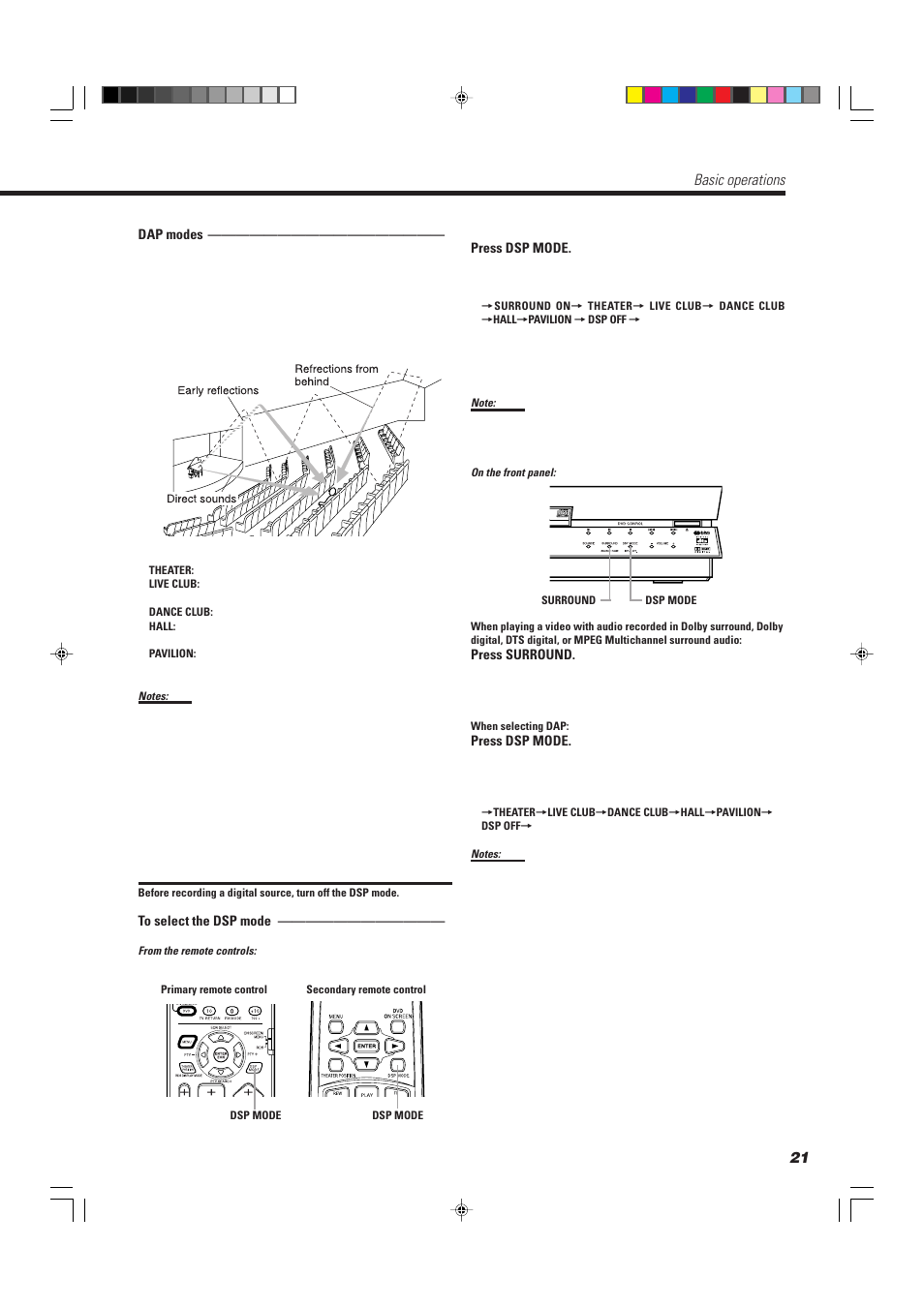 Basic operations | JVC TH-A10R User Manual | Page 25 / 68