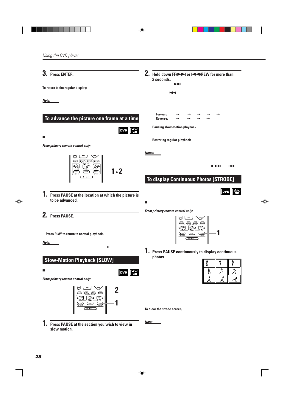 Slow-motion playback [slow | JVC TH-A10R User Manual | Page 32 / 68