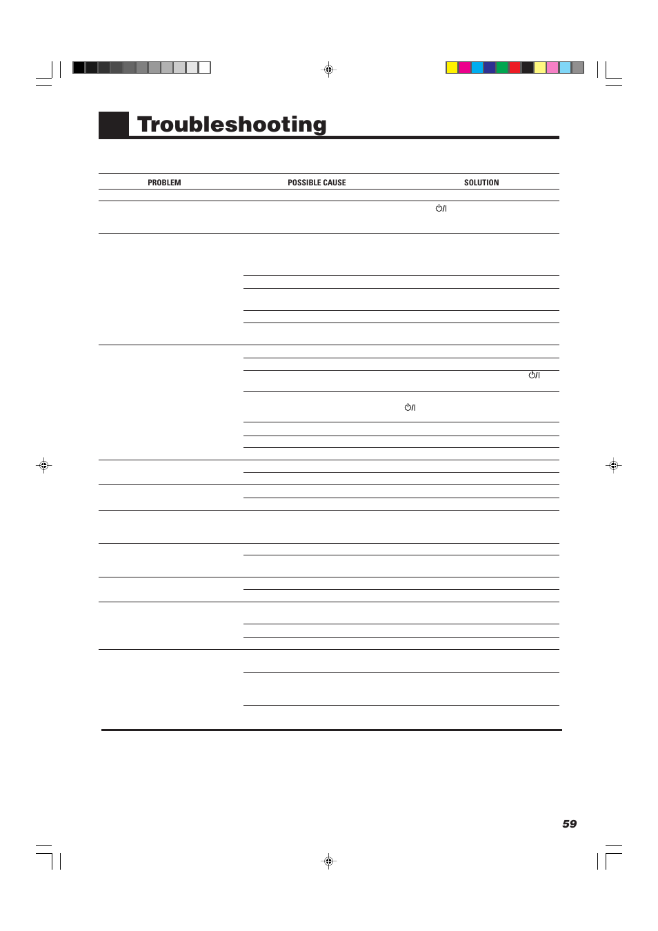 Troubleshooting | JVC TH-A10R User Manual | Page 63 / 68