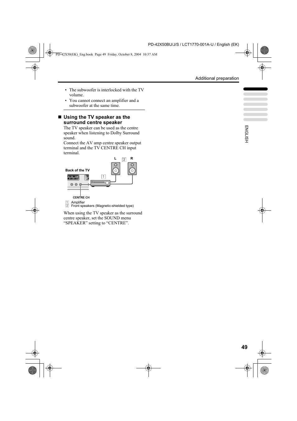 JVC PD-42X50BU User Manual | Page 51 / 58
