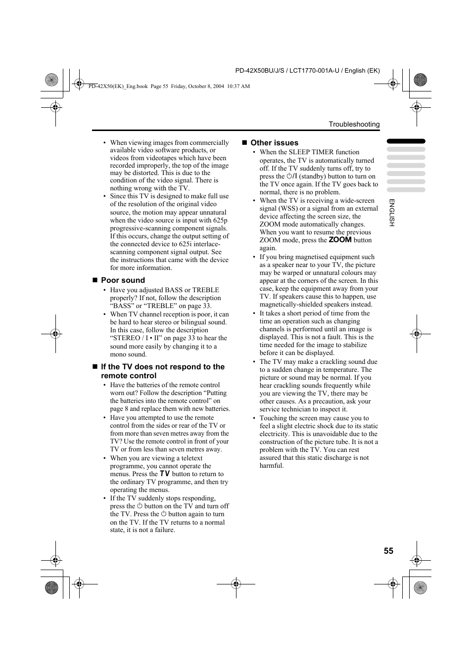 JVC PD-42X50BU User Manual | Page 57 / 58