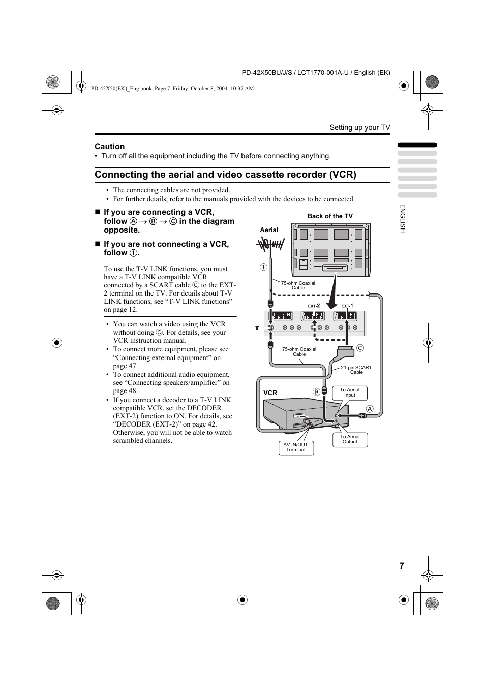 JVC PD-42X50BU User Manual | Page 9 / 58