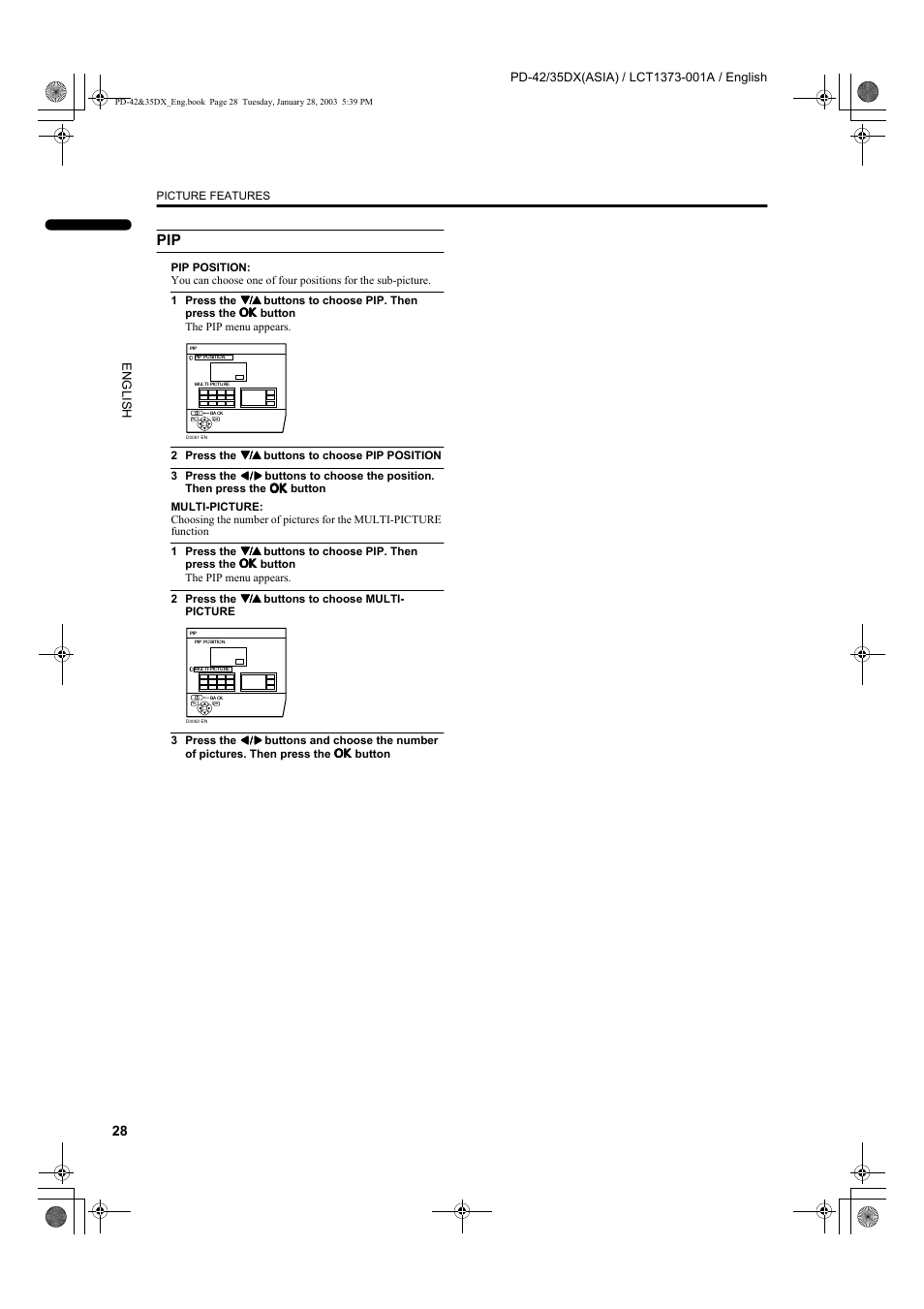 JVC PD-35DX  EN User Manual | Page 30 / 48