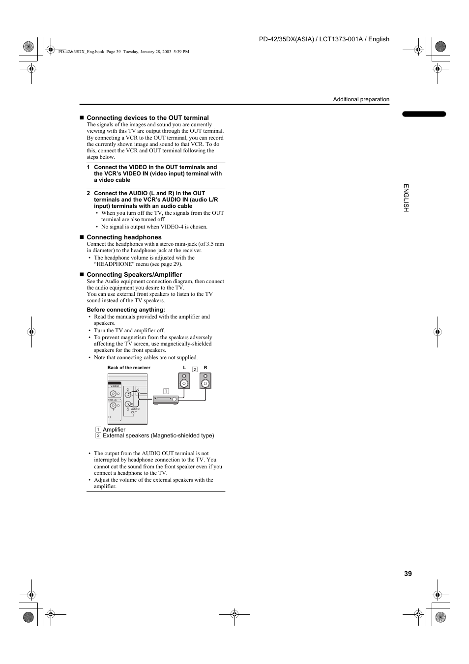 JVC PD-35DX  EN User Manual | Page 41 / 48
