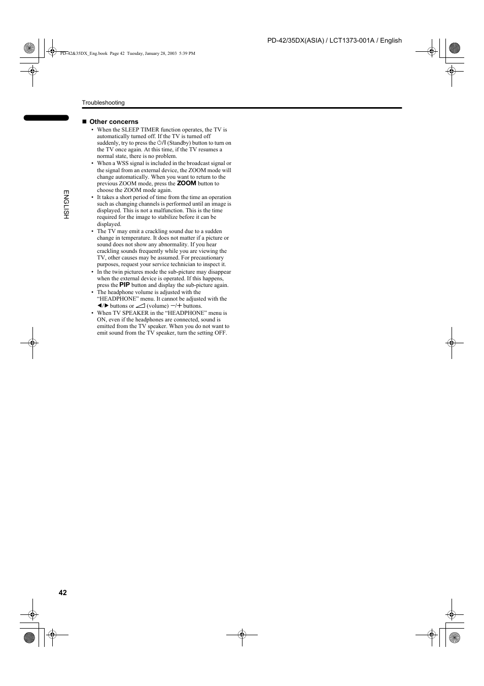 JVC PD-35DX  EN User Manual | Page 44 / 48