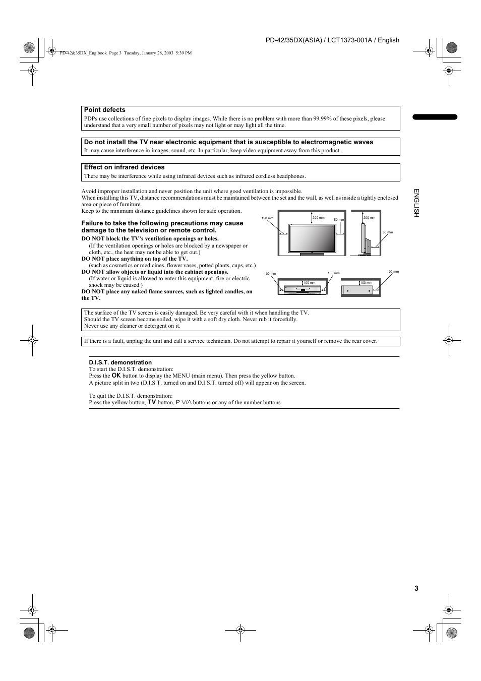 JVC PD-35DX  EN User Manual | Page 5 / 48