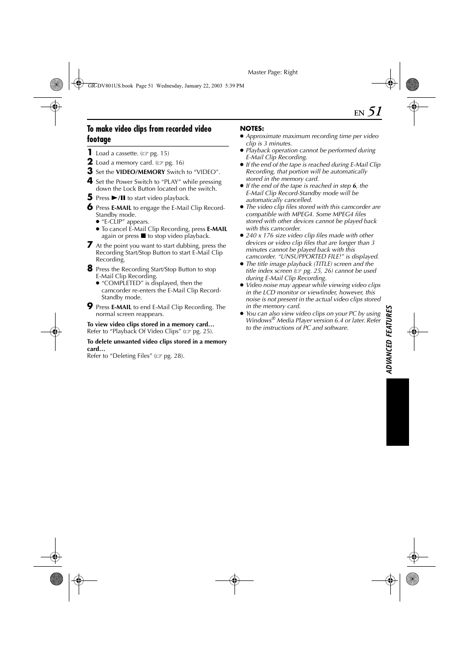 JVC GR-DV801 User Manual | Page 51 / 88