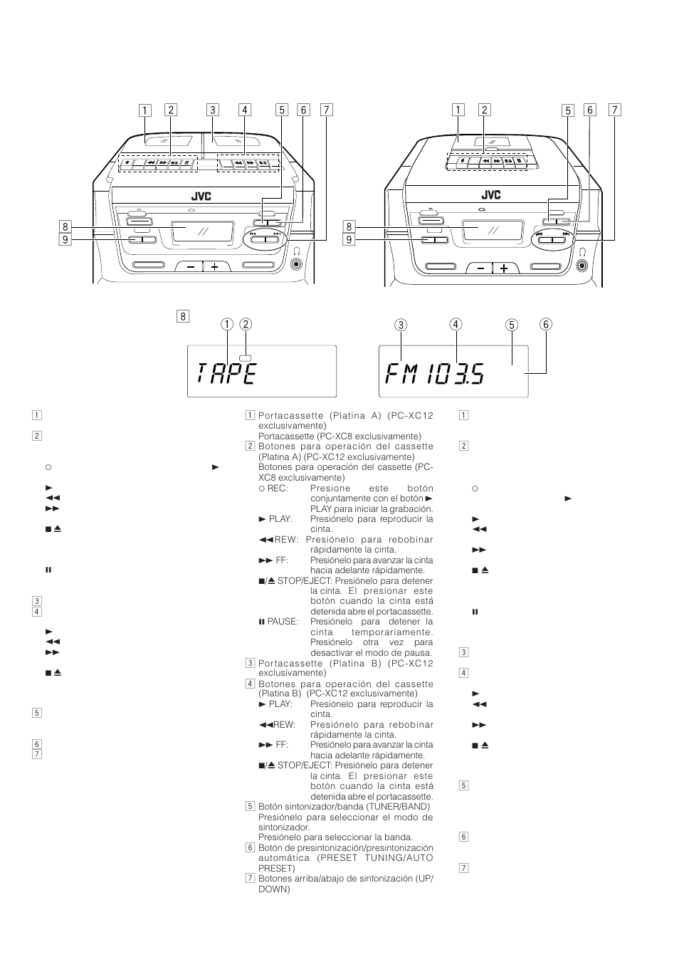 JVC PC-XC8 User Manual | Page 12 / 40