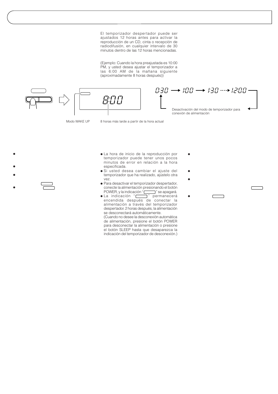 Wake up timer operations | JVC PC-XC8 User Manual | Page 34 / 40