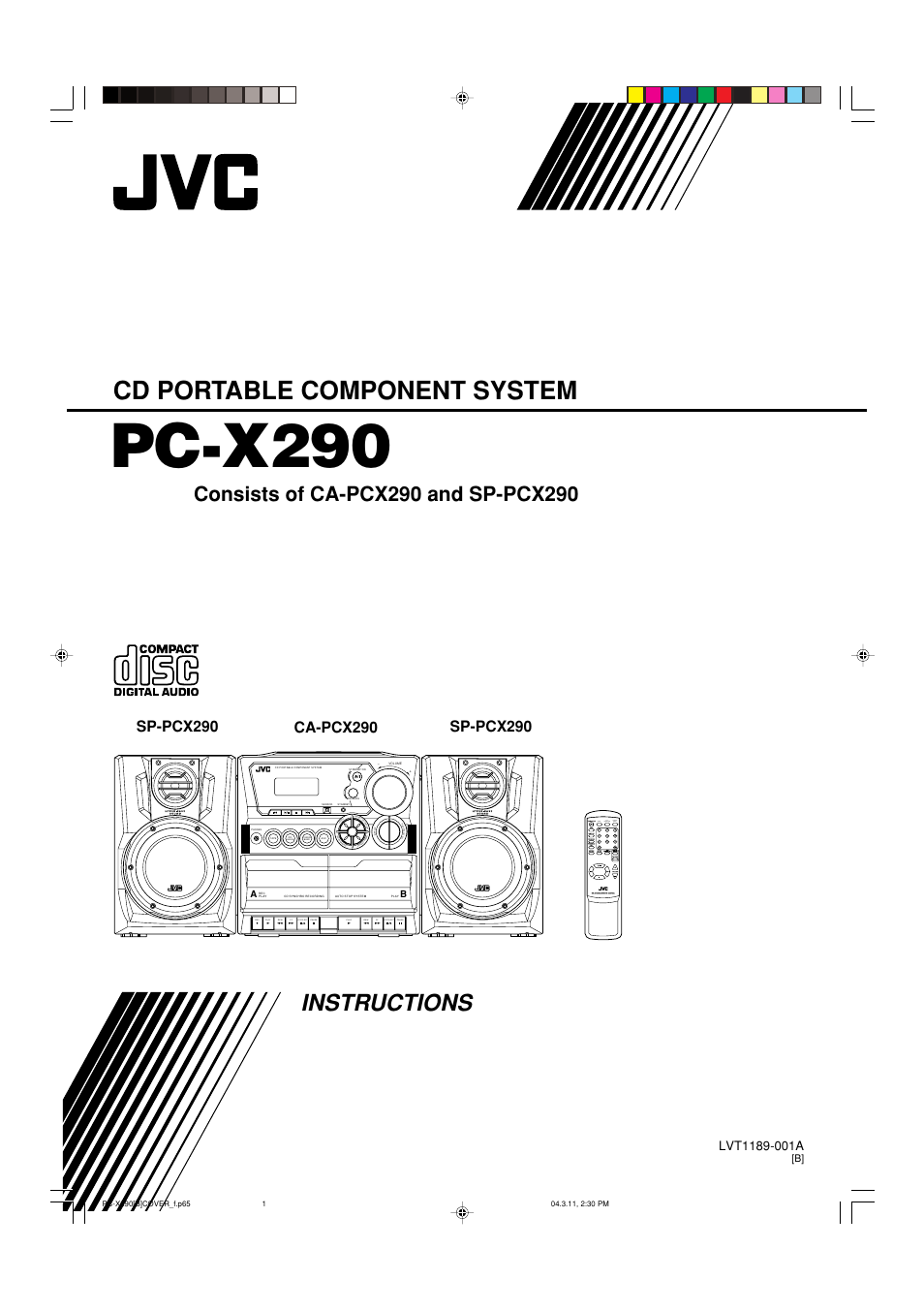 JVC CA-PCX290 User Manual | 24 pages