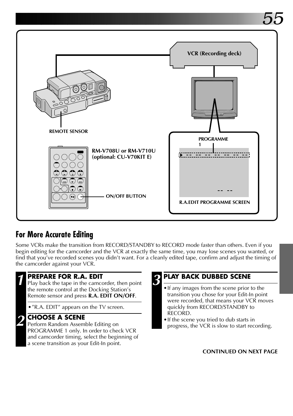 For more accurate editing | JVC GR-DVJ70 User Manual | Page 55 / 72