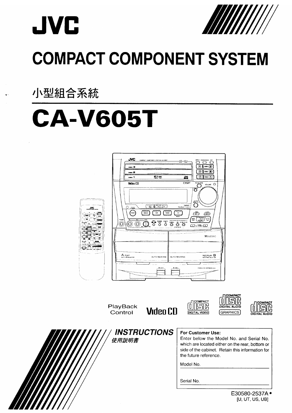 JVC CA-V605T User Manual | 40 pages