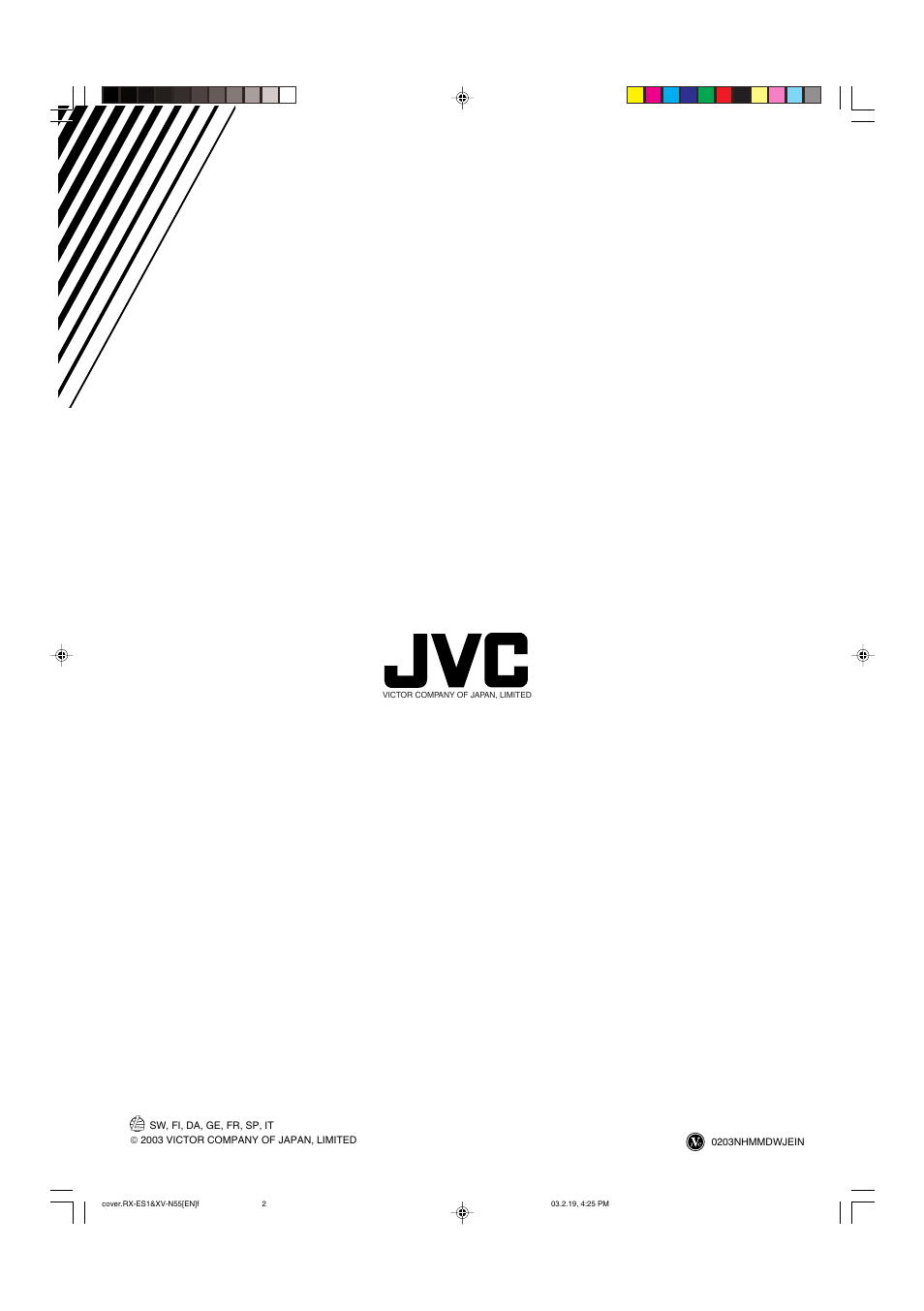 JVC RX-ES1SL User Manual | Page 76 / 76