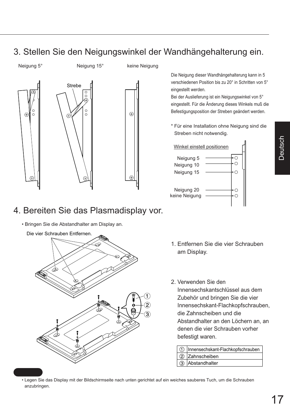 Deutsch | JVC TS-C50P6G User Manual | Page 10 / 72