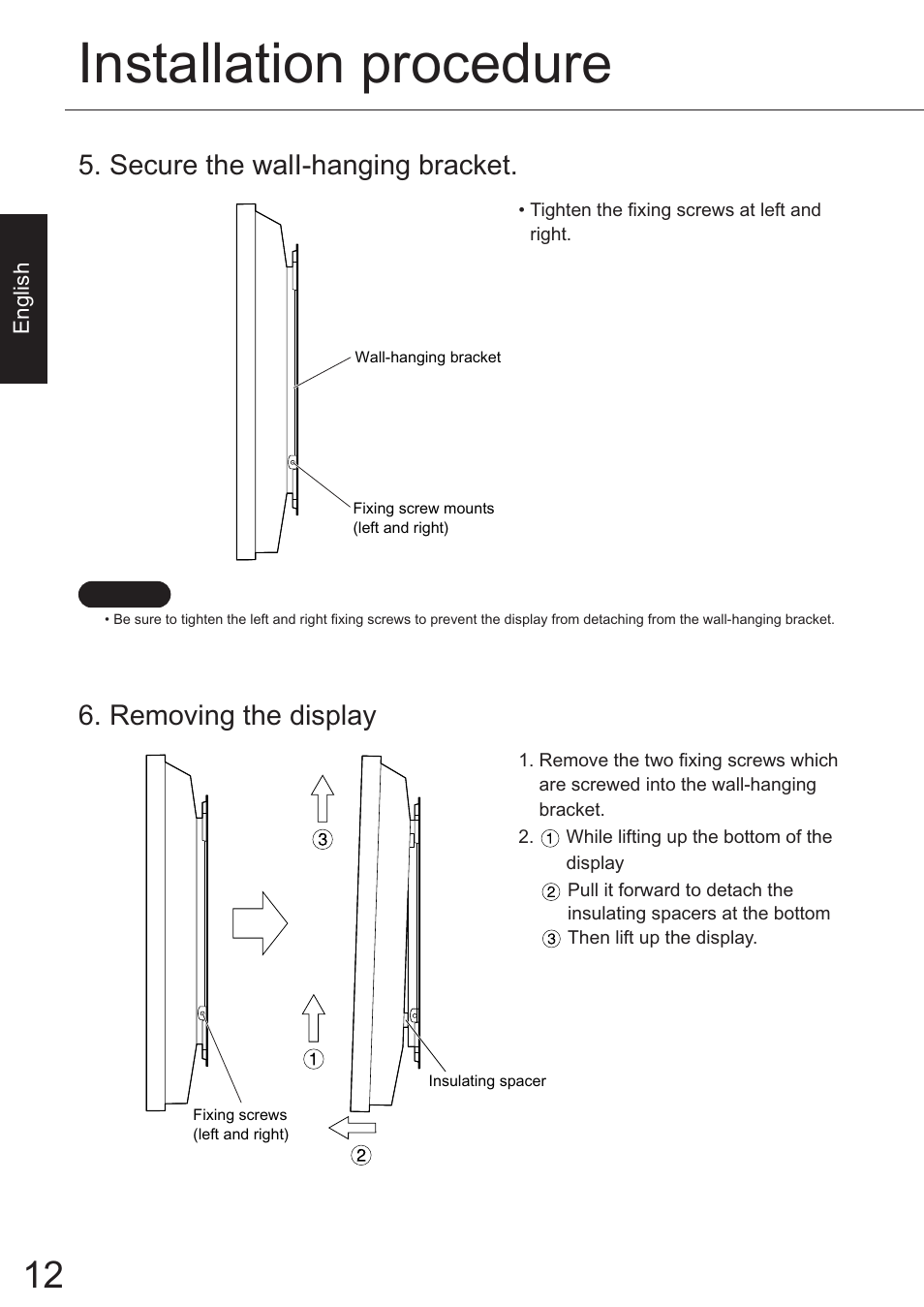 Installation procedure | JVC TS-C50P6G User Manual | Page 41 / 72