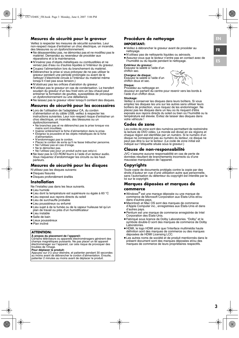 JVC CU-VD40U User Manual | Page 29 / 80