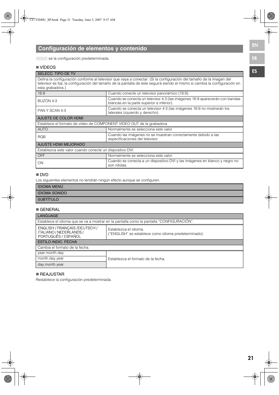 JVC CU-VD40U User Manual | Page 73 / 80