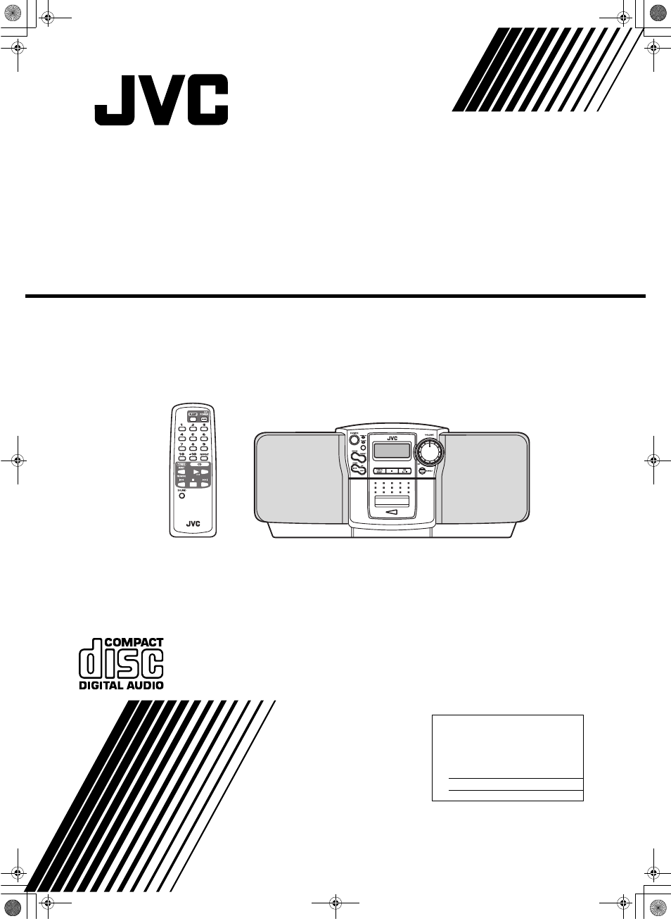 JVC RC-BZ5LB User Manual | 33 pages