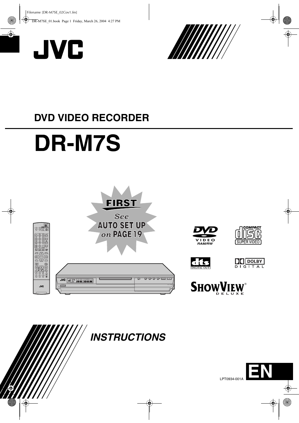 JVC DR-M7S User Manual | 116 pages