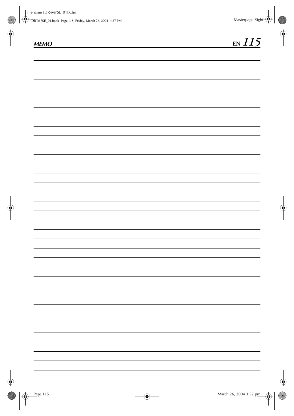 JVC DR-M7S User Manual | Page 115 / 116