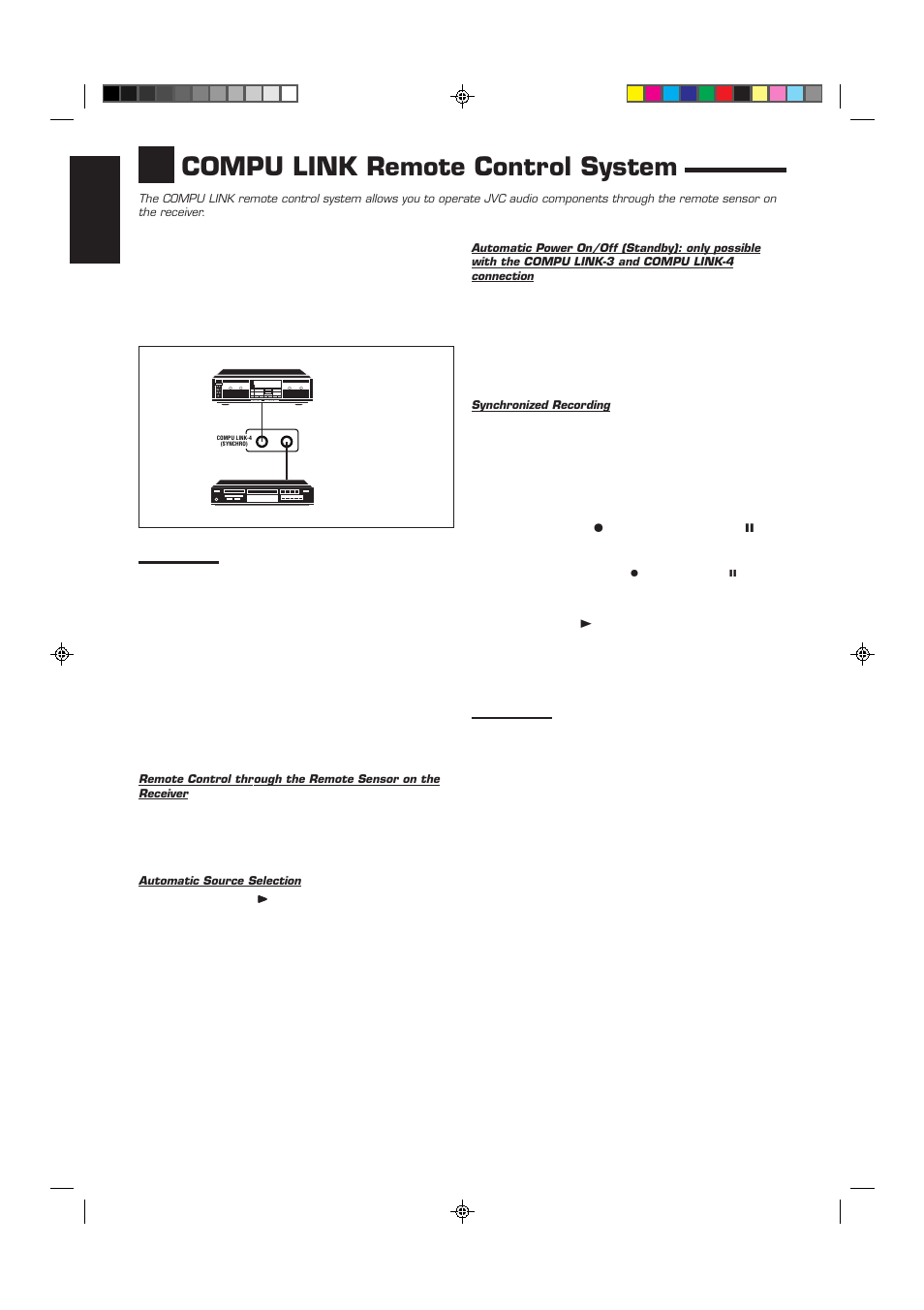 Compu link remote control system, English | JVC RX-6012VSL User Manual | Page 28 / 34